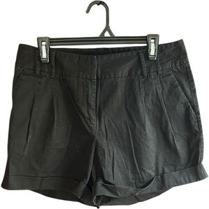 Willi Smith black flat front  casual cuffed shorts Sz 12